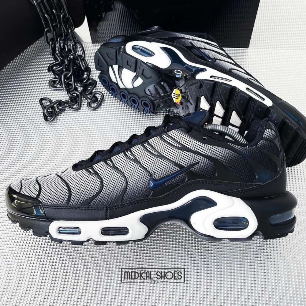 Nike Air Max Plus TN Black White DK Blue 4
