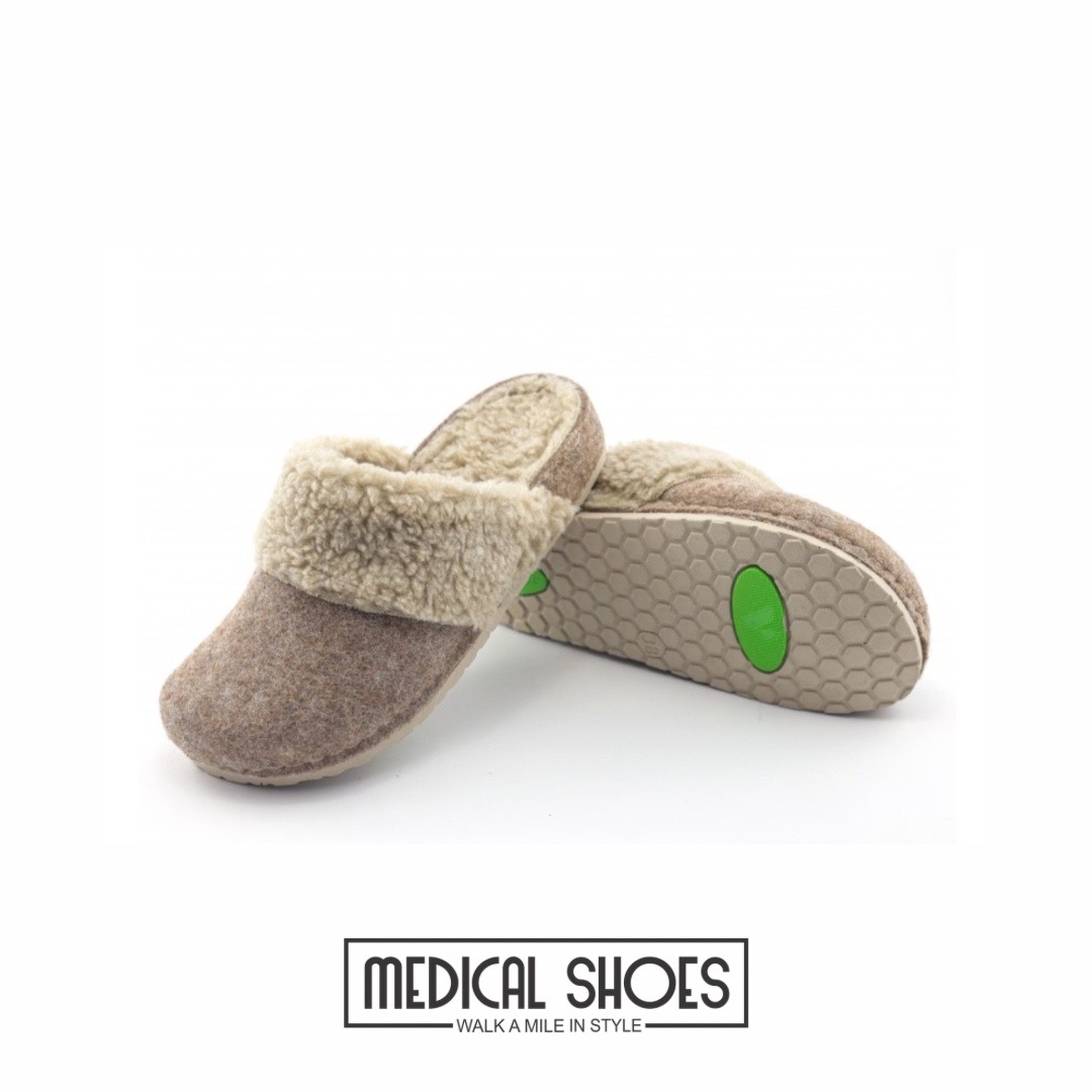Mia Zenske Sobne Papuce 323-Svijetlo Braon