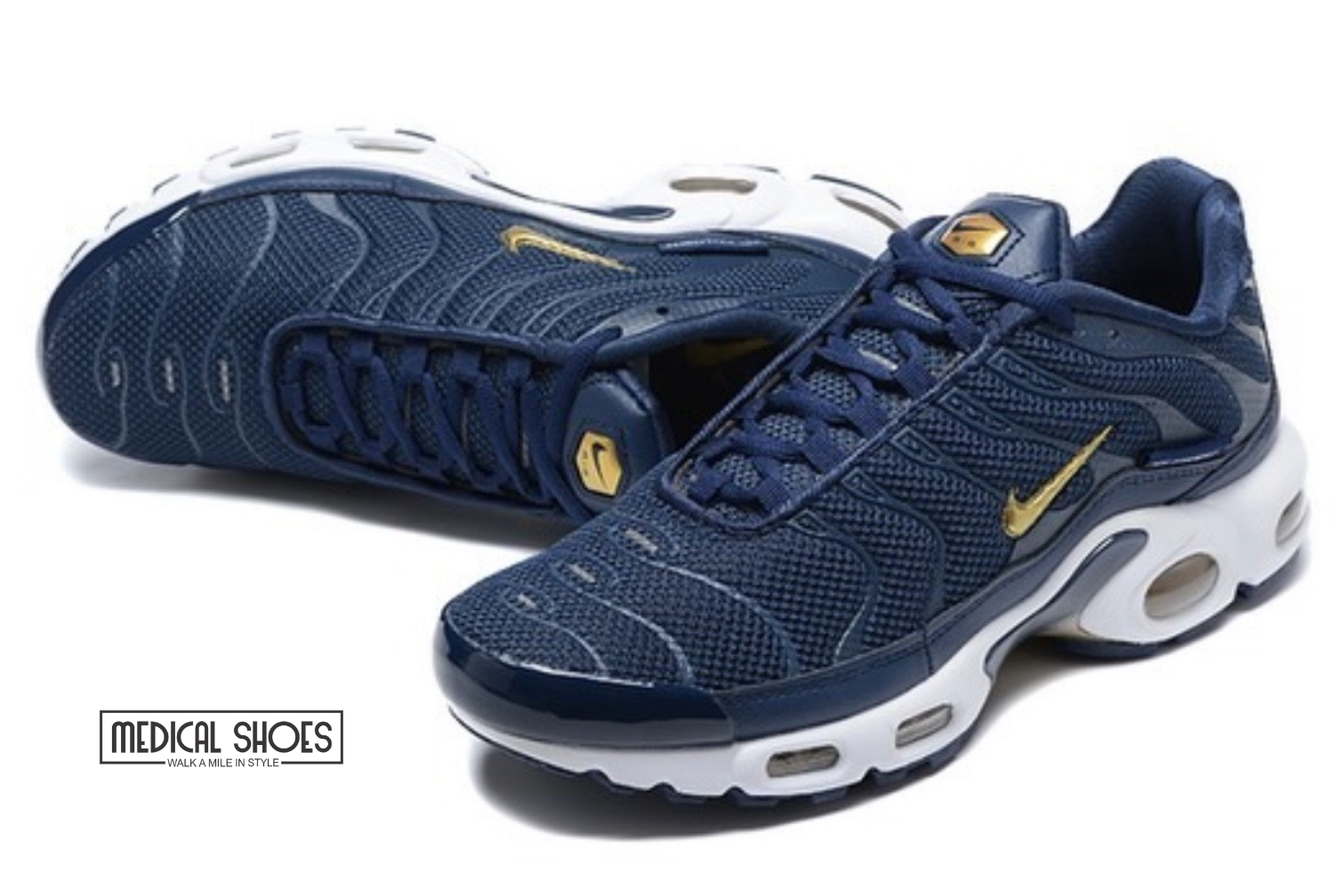Nike Air Max Plus Blue Gold White