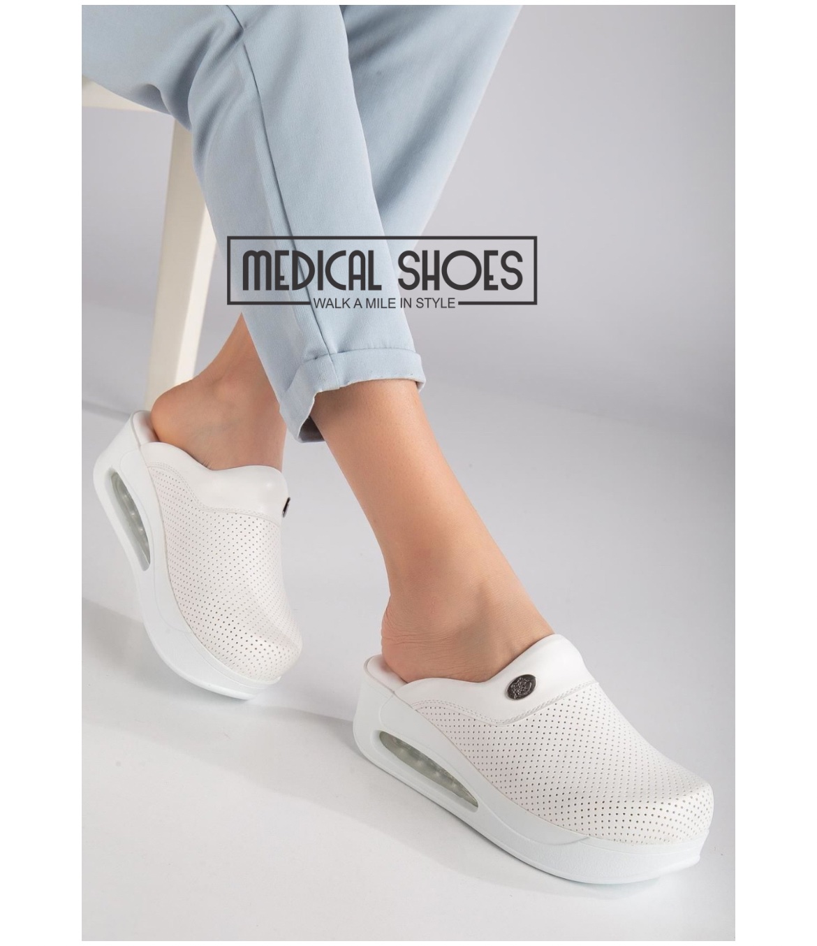 Air Max Klompe Medical Bijela sa rupicama, drugi prikaz
