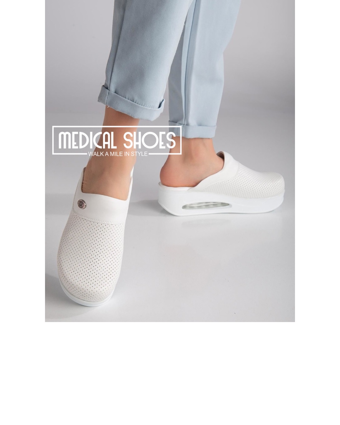Air Max Klompe Medical Bijela sa rupicama 3